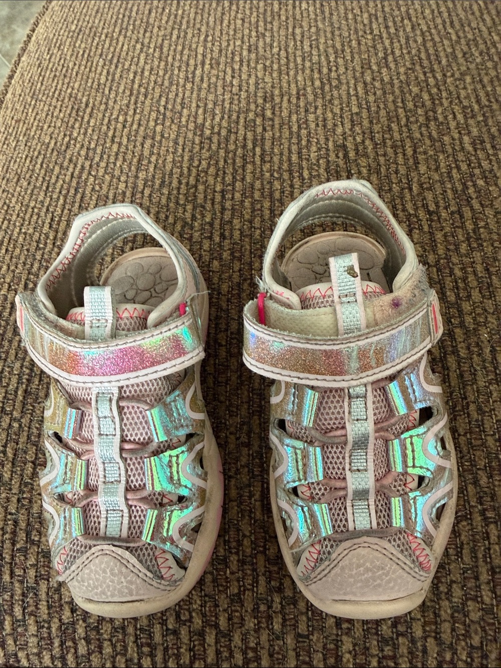 wonder nation Iridescent Multi-Color Kids Sandals